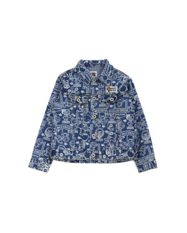 Bape Milo Circus Denim Bundy Detske Modre | SK-8137