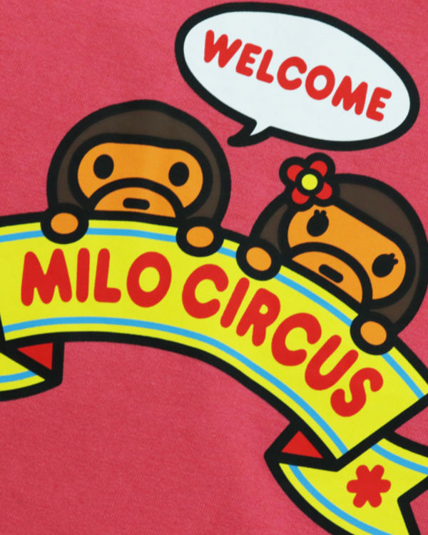 Bape Milo Circus L/S Tricko Detske Ruzove | SK-7453