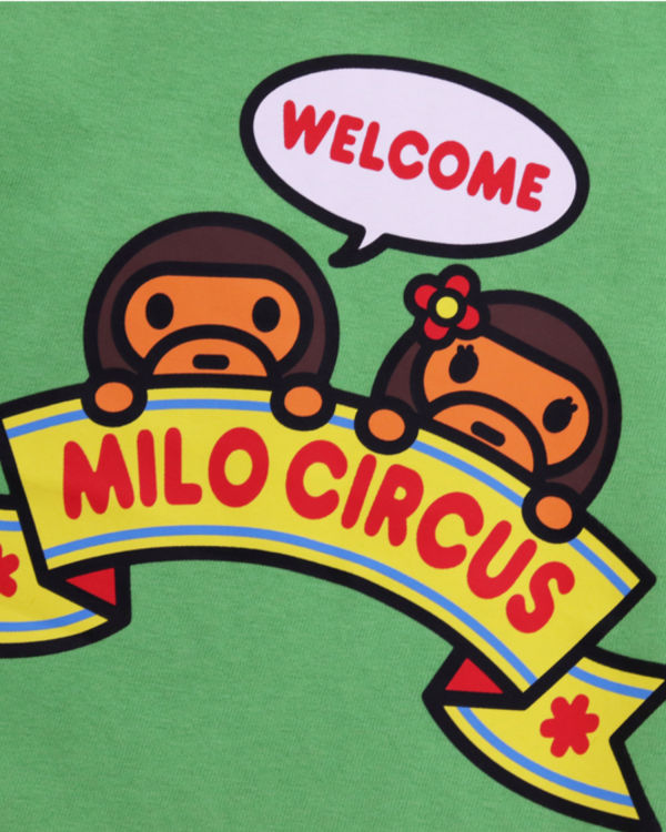Bape Milo Circus L/S Tricko Detske Zelene | SK-3794