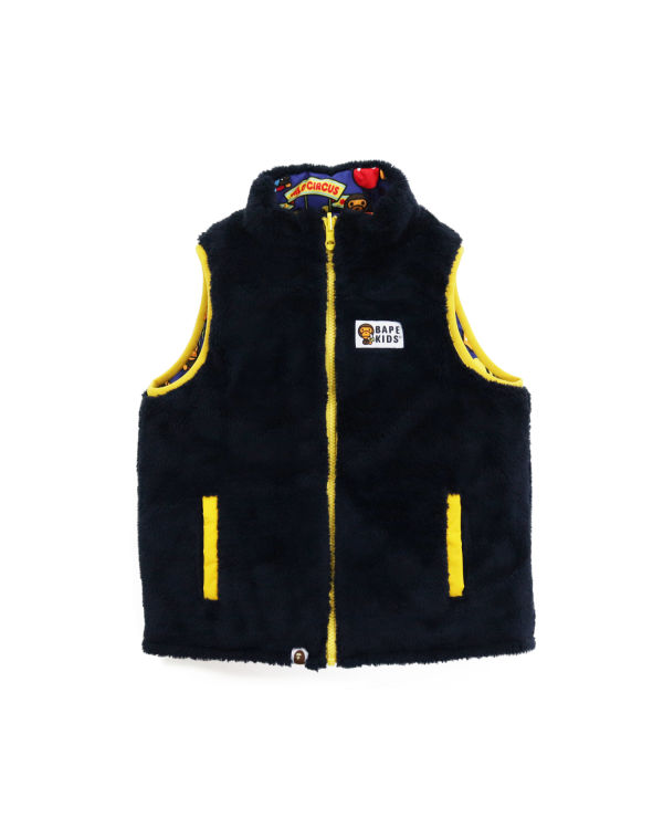 Bape Milo Circus Reversible Vesty Detske Modre | SK-4618