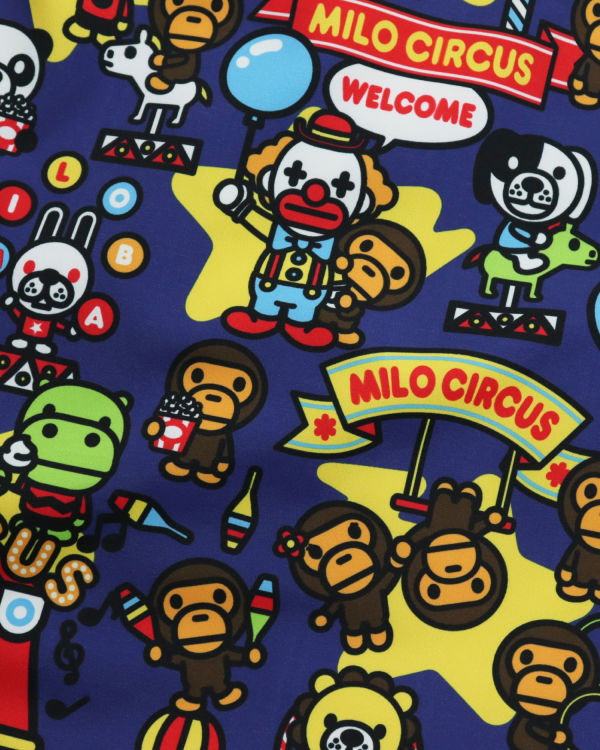 Bape Milo Circus Reversible Vesty Detske Modre | SK-4618