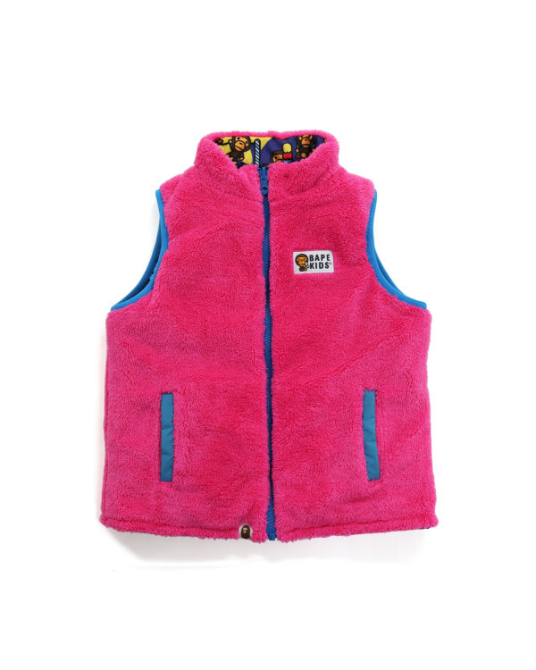 Bape Milo Circus Reversible Vesty Detske Ruzove | SK-7850