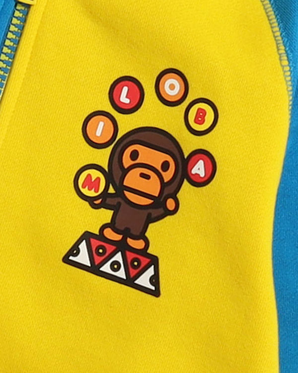 Bape Milo Clown Zip Mikiny S Kapucňou Detske Modre Žlté Červené | SK-6374
