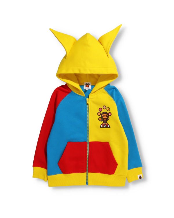 Bape Milo Clown Zip Mikiny S Kapucňou Detske Modre Žlté Červené | SK-6374