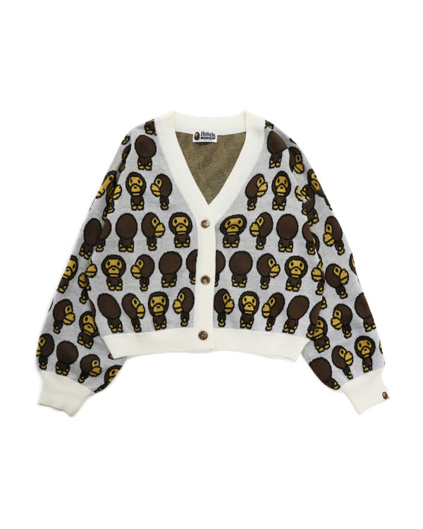 Bape Milo Cropped Pleteniny Damske Biele | SK-9237