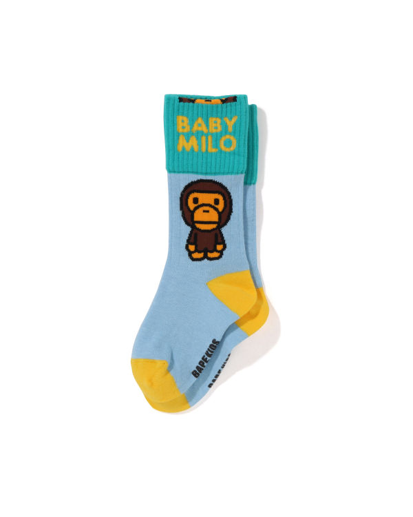 Bape Milo Cuffs Ponozky Detske Svetlo Modre | SK-3967