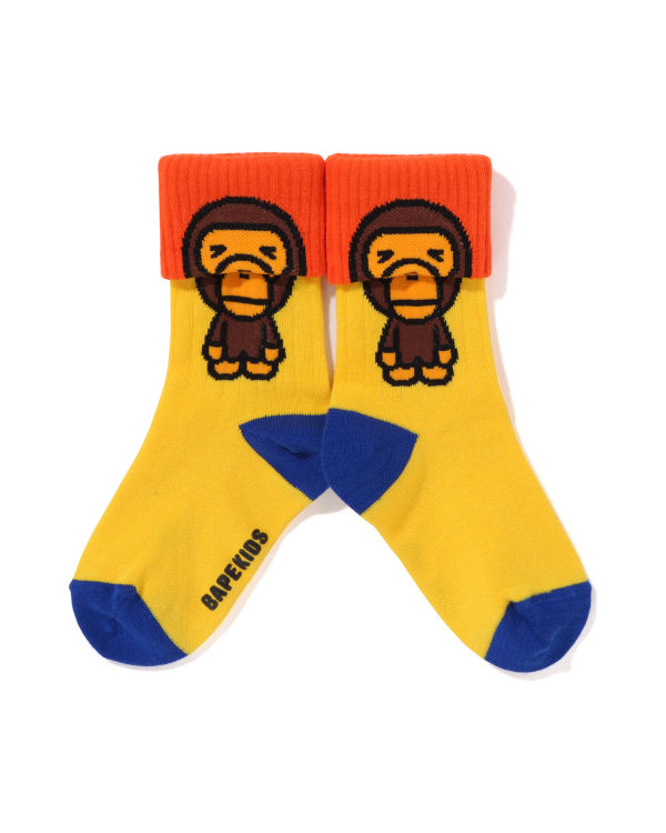 Bape Milo Cuffs Ponozky Detske Žlté | SK-2367