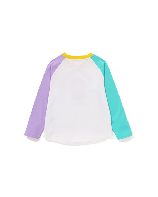 Bape Milo Donuts Raglan L/S Tricko Detske Biele | SK-2458