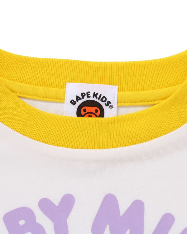 Bape Milo Donuts Raglan L/S Tricko Detske Biele | SK-2458