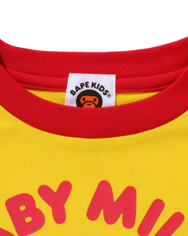 Bape Milo Donuts Raglan L/S Tricko Detske Žlté | SK-3268