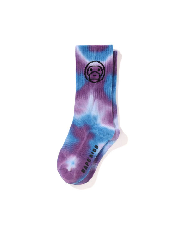 Bape Milo Dyed Rib Ponozky Detske Modre | SK-5390