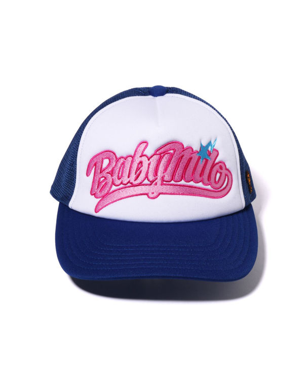 Bape Milo Embroidery Mesh Caps Damske Modre | SK-7341