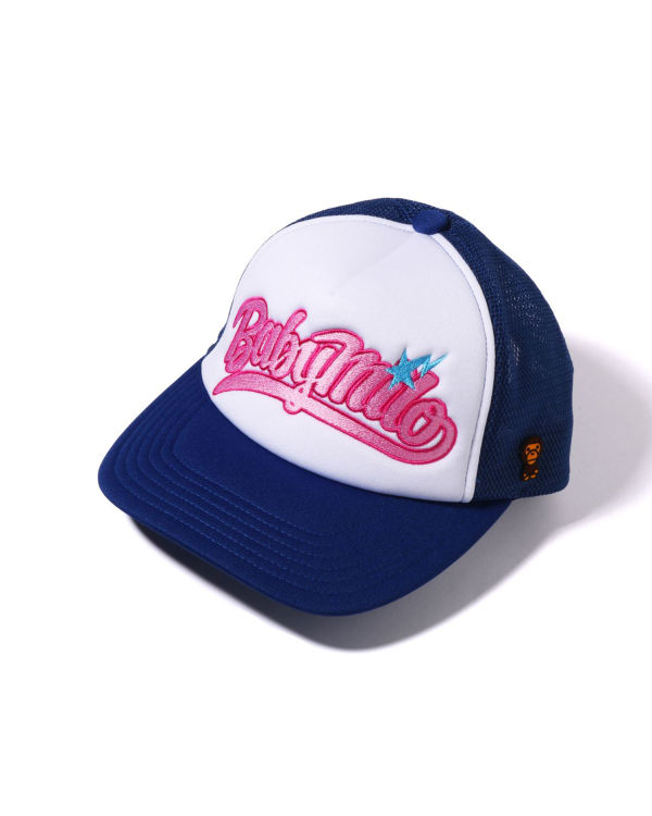 Bape Milo Embroidery Mesh Caps Damske Modre | SK-7341