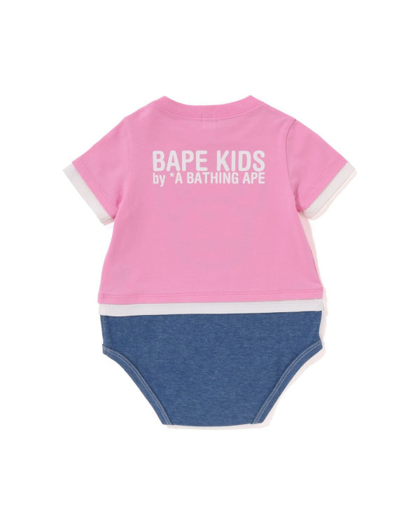 Bape Milo Face Layered Body Detske Ruzove | SK-5123