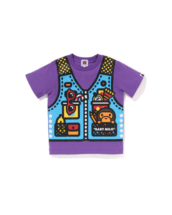 Bape Milo Fishing Print Tricko Detske Nachový | SK-1694