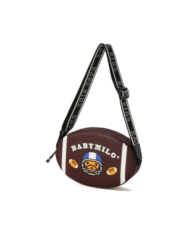 Bape Milo Football Taška Cez Rameno Detske Hnede | SK-1708