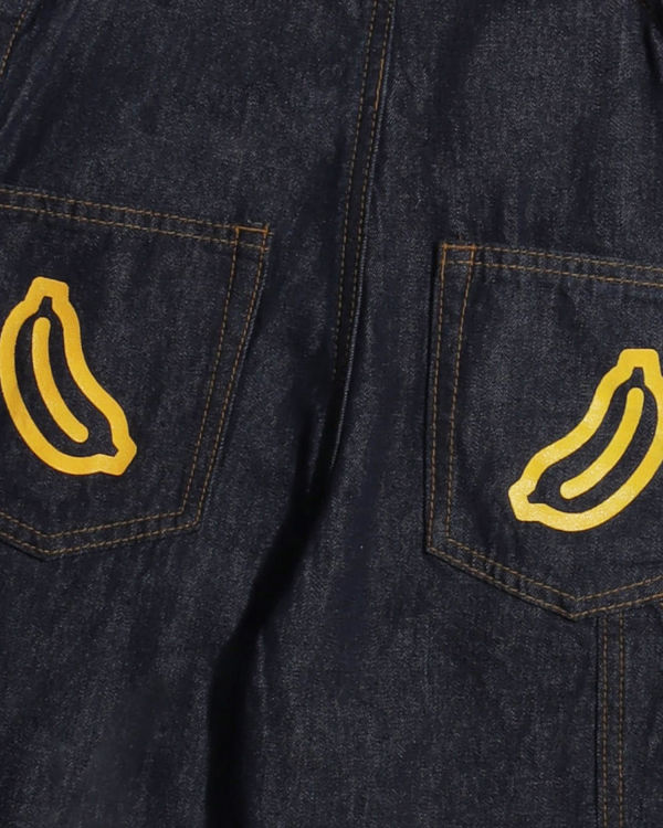 Bape Milo Friends Denim Dungaree Nohavice Detske Modre | SK-1945