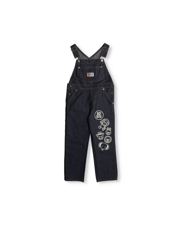 Bape Milo Friends Denim Dungaree Nohavice Detske Modre | SK-1945