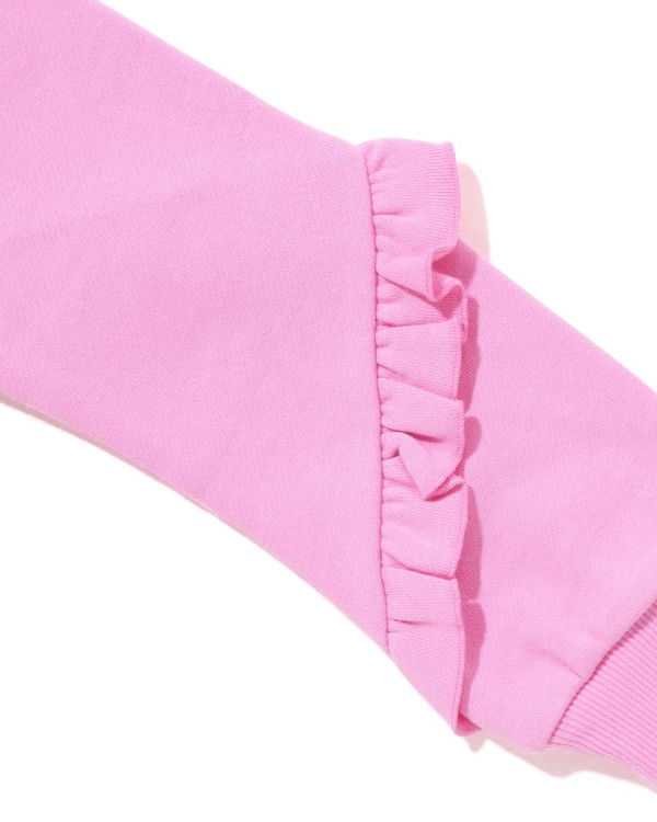 Bape Milo Heart Frill Crewneck Mikiny Detske Ruzove | SK-7981
