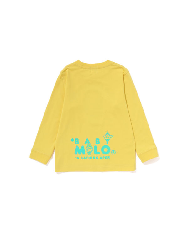 Bape Milo Ice Cream L/S Tricko Detske Žlté | SK-6735