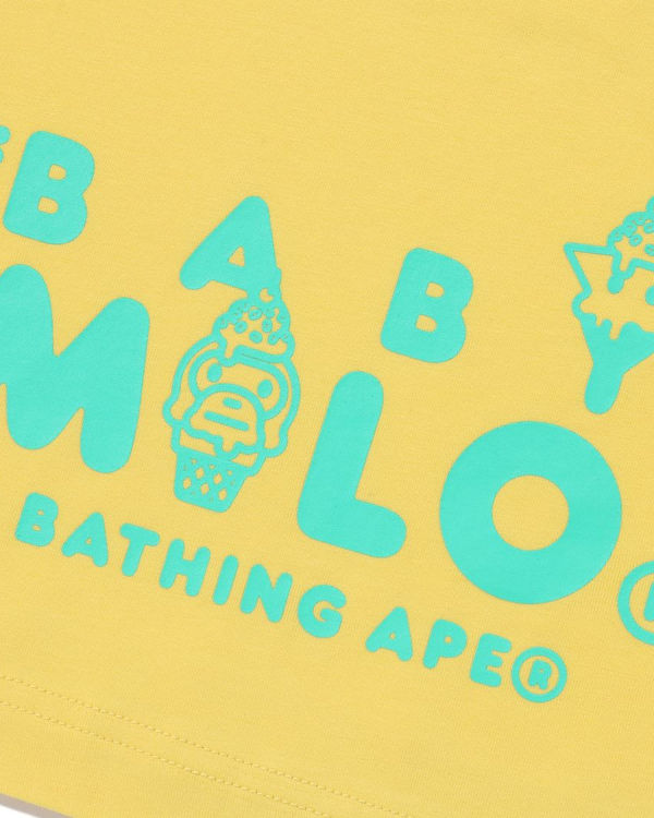 Bape Milo Ice Cream L/S Tricko Detske Žlté | SK-6735