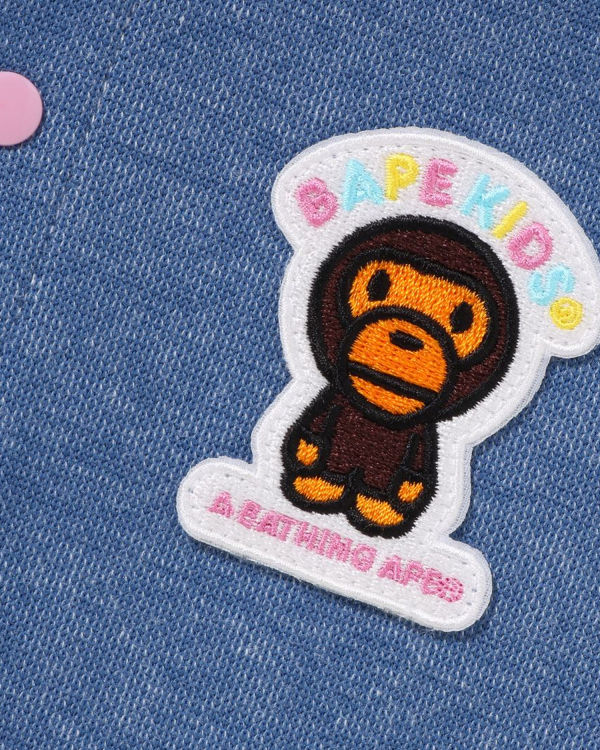 Bape Milo Jersey Denim Sailor Collar Body Detske Modre | SK-1037
