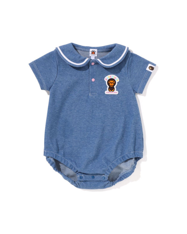 Bape Milo Jersey Denim Sailor Collar Body Detske Modre | SK-1037