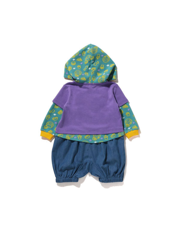 Bape Milo Junk Jedlo Layered Romper Body Detske Nachový | SK-4250
