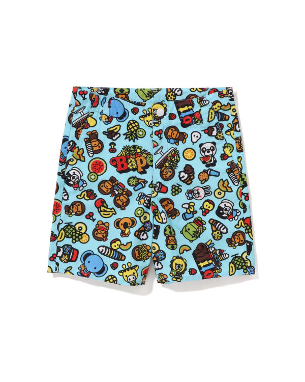 Bape Milo Mixed Fruit Sortky Detske Svetlo Modre | SK-3514