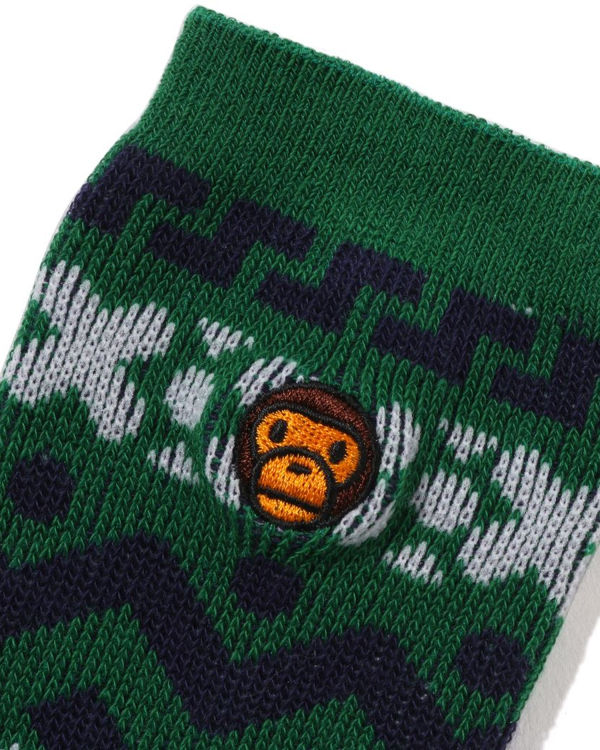 Bape Milo Nordic Ponozky Detske Tyrkysové | SK-3167