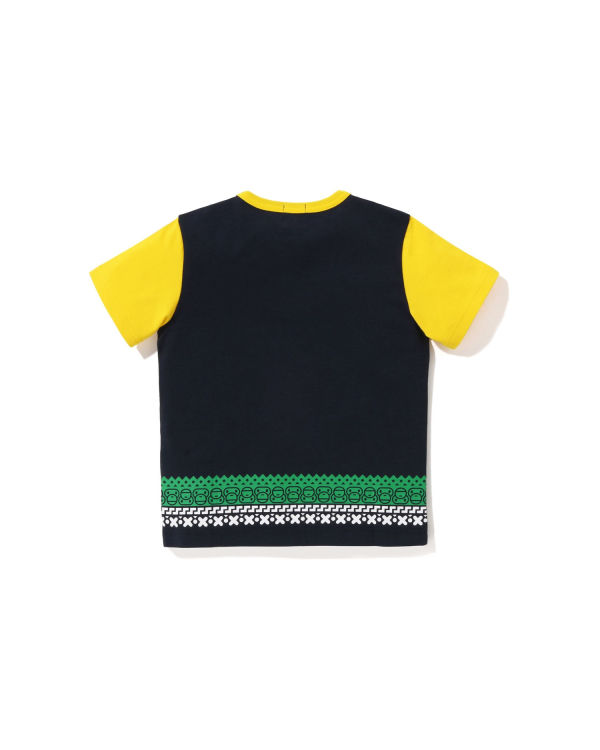 Bape Milo Nordic Print Tricko Detske Námornícka Modrá Modre | SK-8163