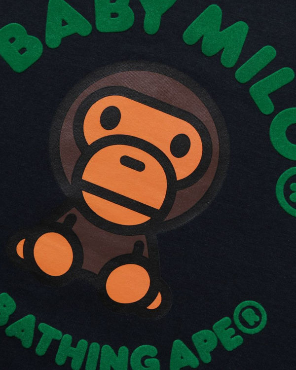 Bape Milo Nordic Print Tricko Detske Námornícka Modrá Modre | SK-8163