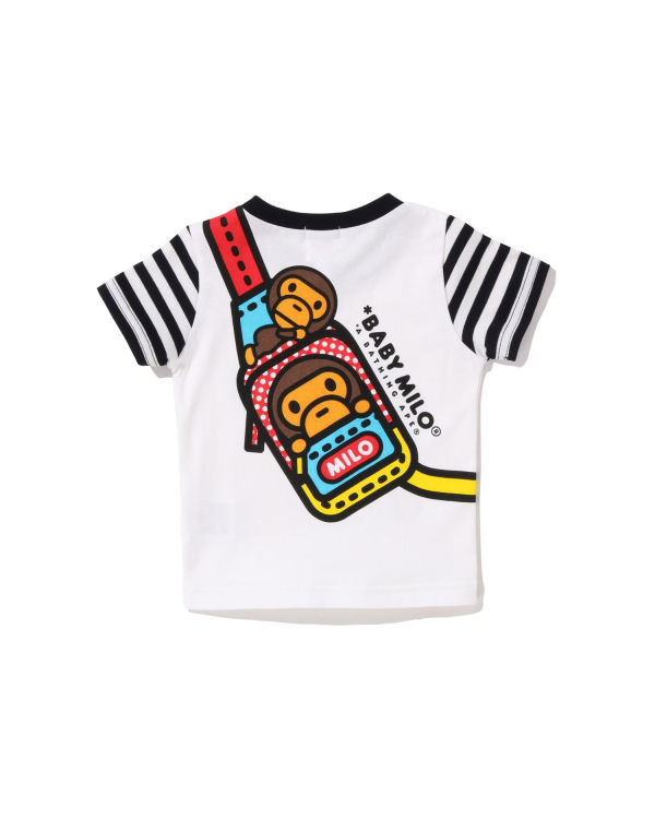 Bape Milo One Shoulder Print Tricko Detske Čierne | SK-6795