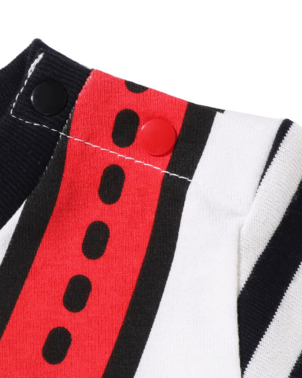 Bape Milo One Shoulder Print Tricko Detske Čierne | SK-6795