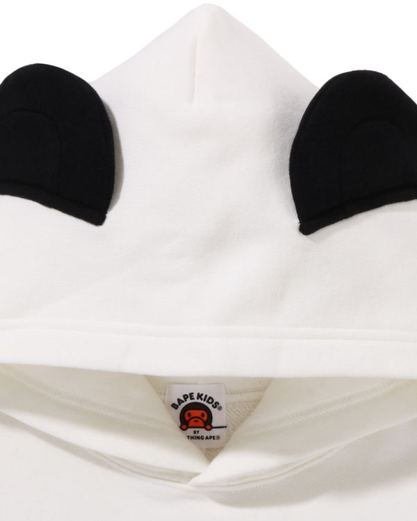 Bape Milo Panda Layered Pullover Mikiny S Kapucňou Detske Biele | SK-1425