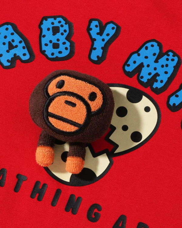 Bape Milo Plush Doll In An Egg Tricko Detske Svetlo Červené | SK-0719