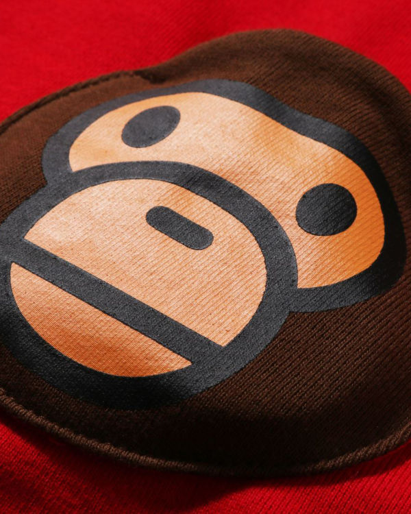 Bape Milo Pocket Zip Mikiny S Kapucňou Detske Svetlo Červené | SK-7615