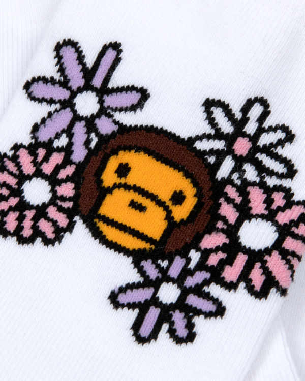 Bape Milo Ponozky Damske Biele | SK-1048