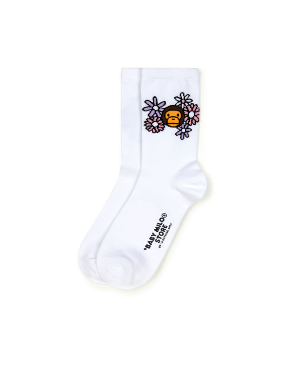 Bape Milo Ponozky Damske Biele | SK-1048