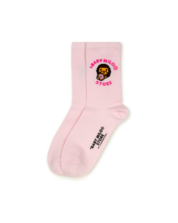 Bape Milo Ponozky Damske Ruzove | SK-2408