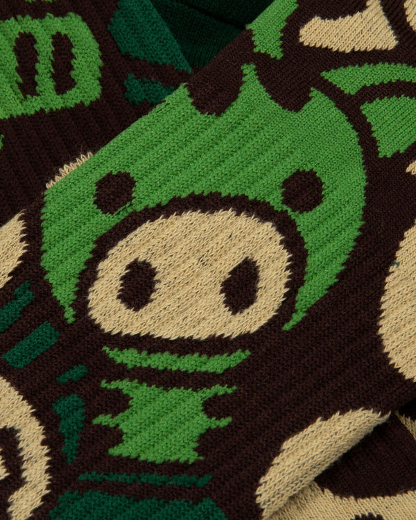 Bape Milo Ponozky Damske Zelene | SK-4953