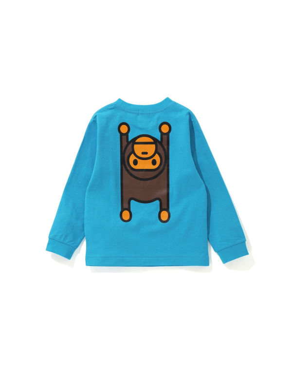 Bape Milo Rug L/S Tricko Detske Modre | SK-6928