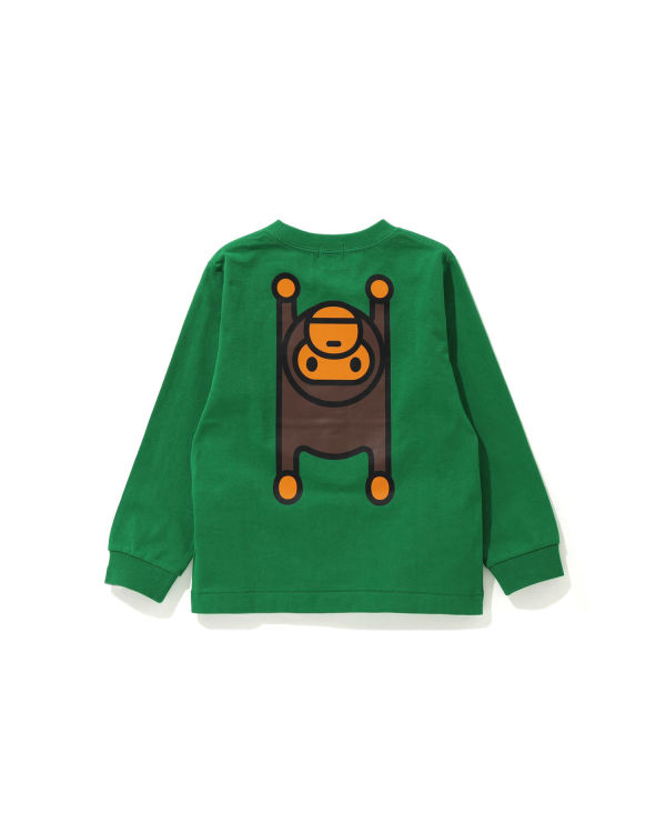 Bape Milo Rug L/S Tricko Detske Tyrkysový Zelene | SK-6973