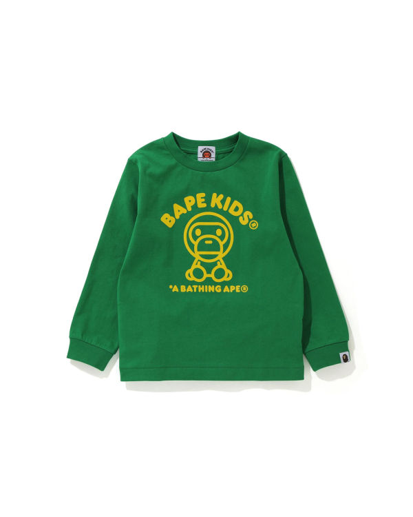 Bape Milo Rug L/S Tricko Detske Tyrkysový Zelene | SK-6973