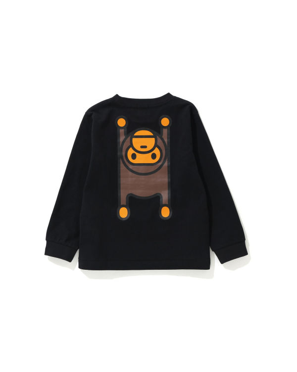 Bape Milo Rug L/S Tricko Detske Čierne | SK-1927