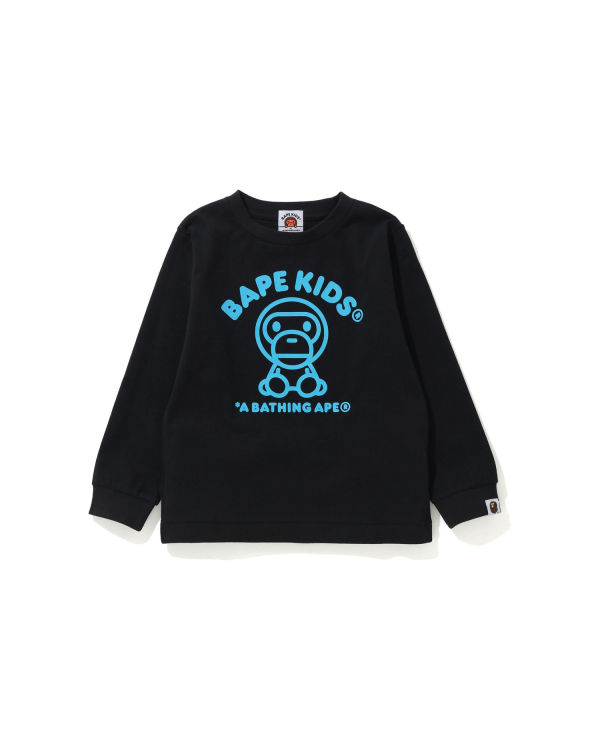 Bape Milo Rug L/S Tricko Detske Čierne | SK-1927