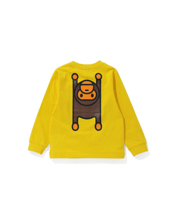 Bape Milo Rug L/S Tricko Detske Žlté | SK-8645
