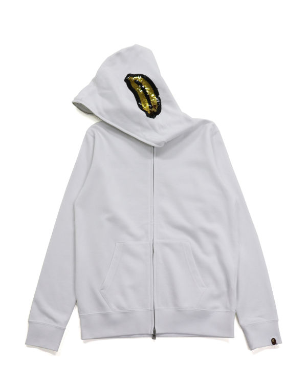 Bape Milo Sequin Full Zip Mikiny S Kapucňou Damske Biele | SK-8295