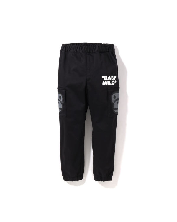 Bape Milo Side Pocket Face Nohavice Detske Čierne | SK-6190