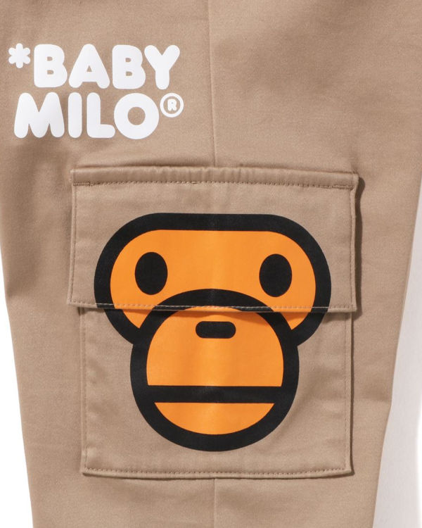 Bape Milo Side Pocket Face Nohavice Detske Béžové | SK-9785